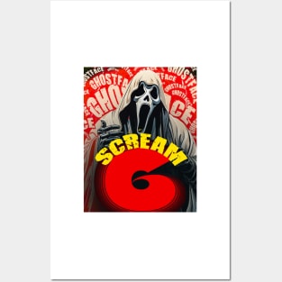 Scream VI (Scream 6) scary horror movie graphic design by ironpalette Posters and Art